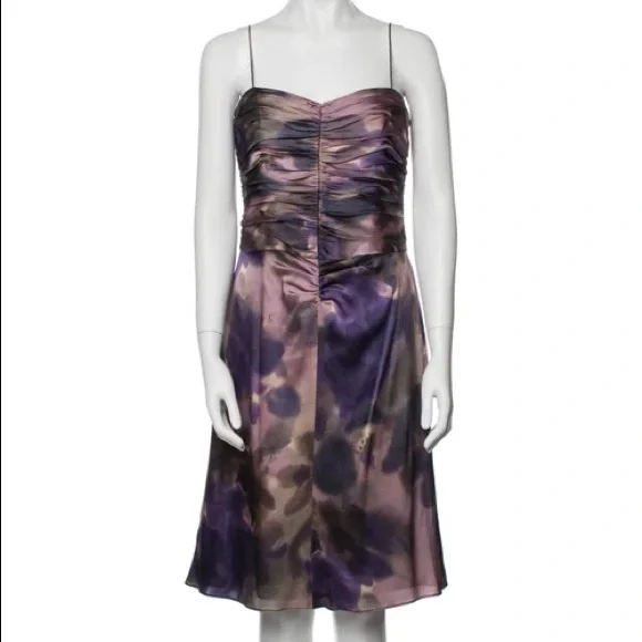 armani collezioni silk dress Silk mini dress